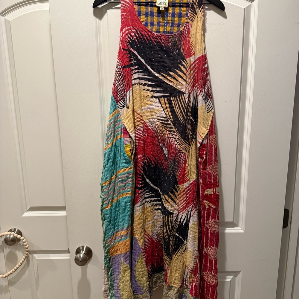 Jaded Gypsy, Blue, red, yellow dress